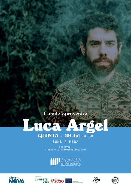 Sons à Mesa | Casulo apresenta: Luca Argel no Maus Hábitos