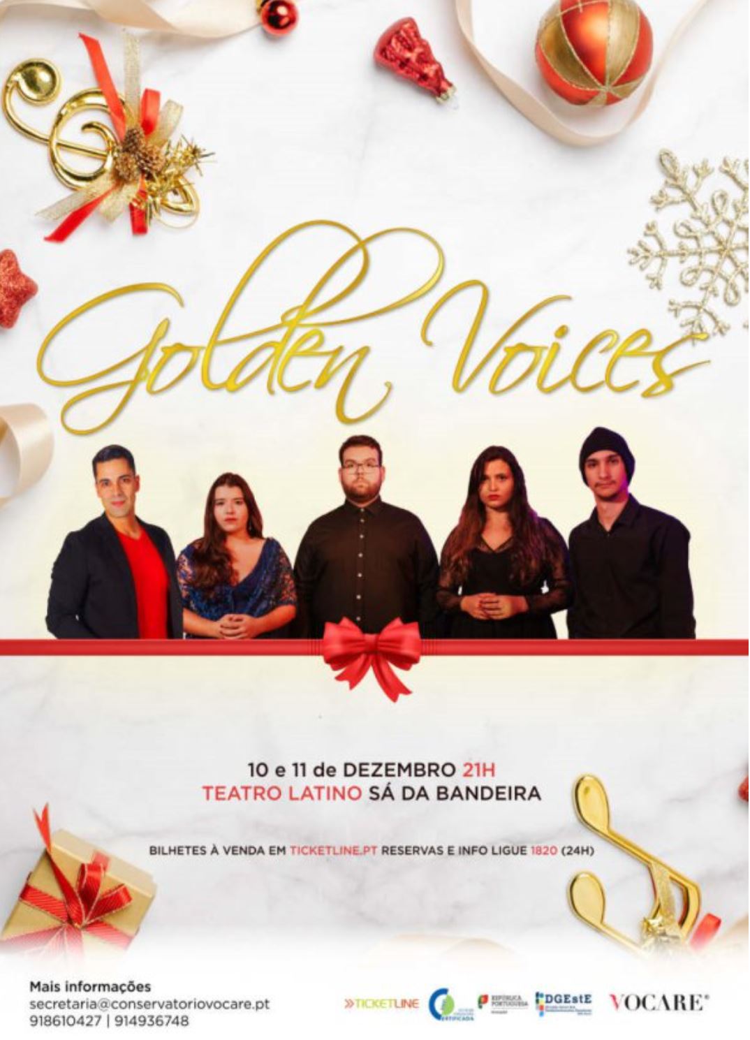 Concerto de Natal | Golden Voices no Teatro Sá da Bandeira