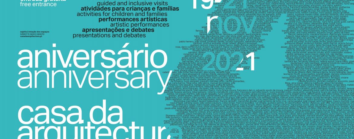 Festa de três dias para celebrar quatro anos da Casa da Arquitectura