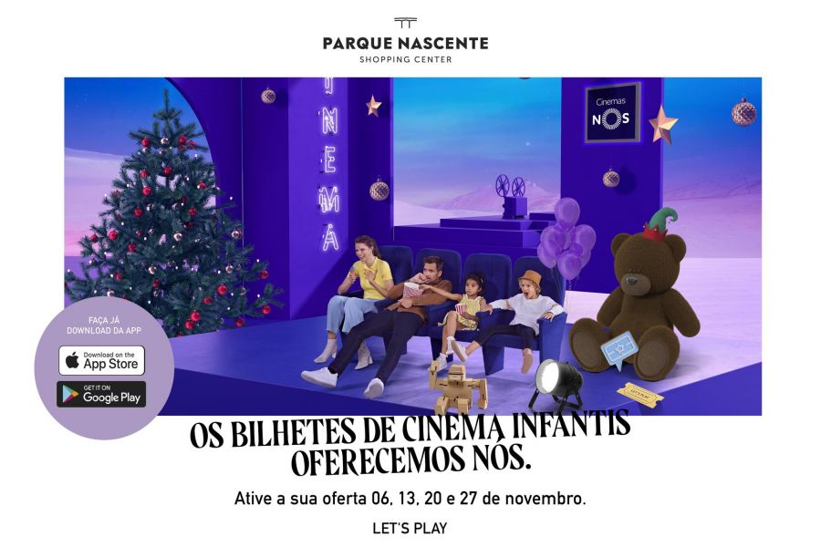 Parque Nascente & eu oferece quase 1.000 bilhetes de cinema infantis