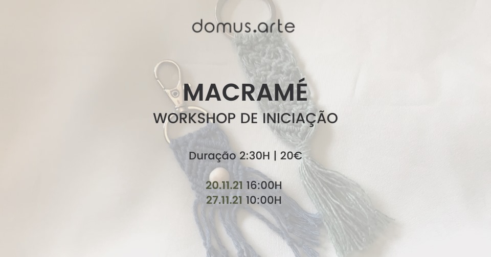 Workshop de Iniciação ao Macramé Domus Arte
