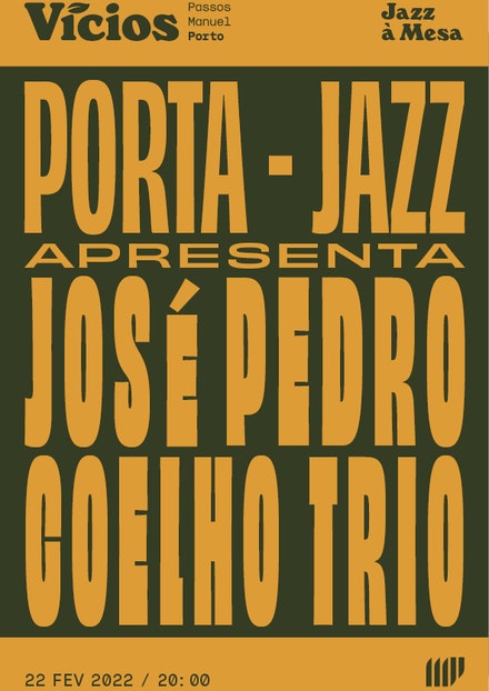 Porta Jazz apresenta José Pedro Coelho Trio