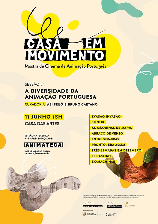 Casa em Movimento # 4 sessão Mostra de Cinema de Animação Português