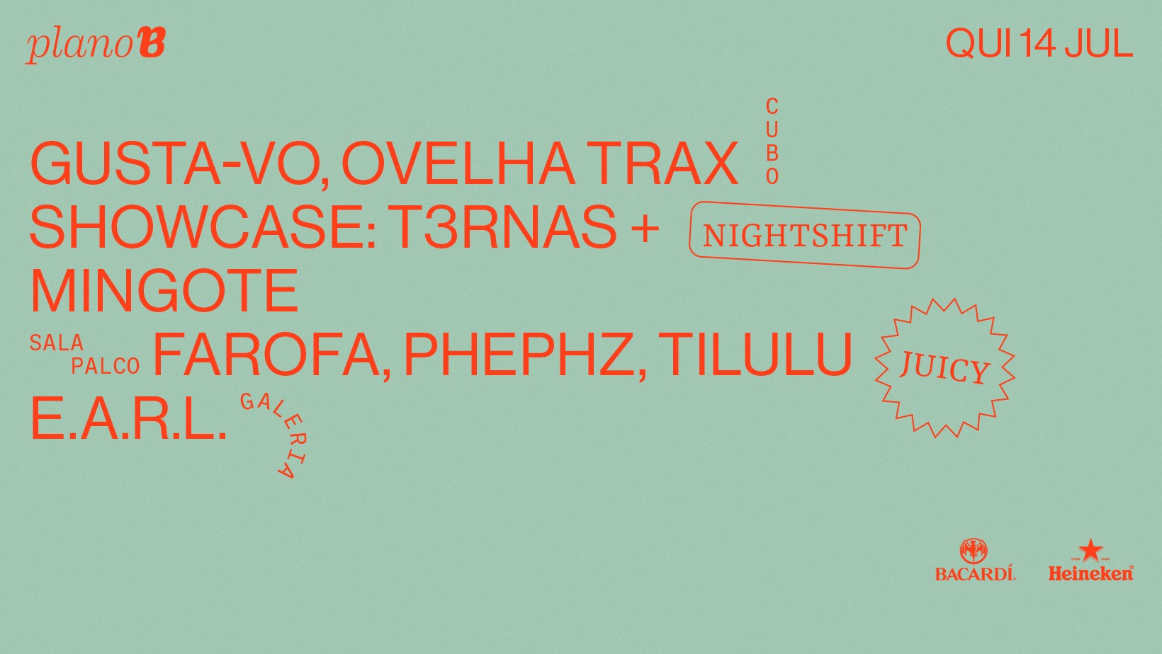 Gusta-vo Ovelha Trax Showcase Farofa Phephz Tilulu EARL