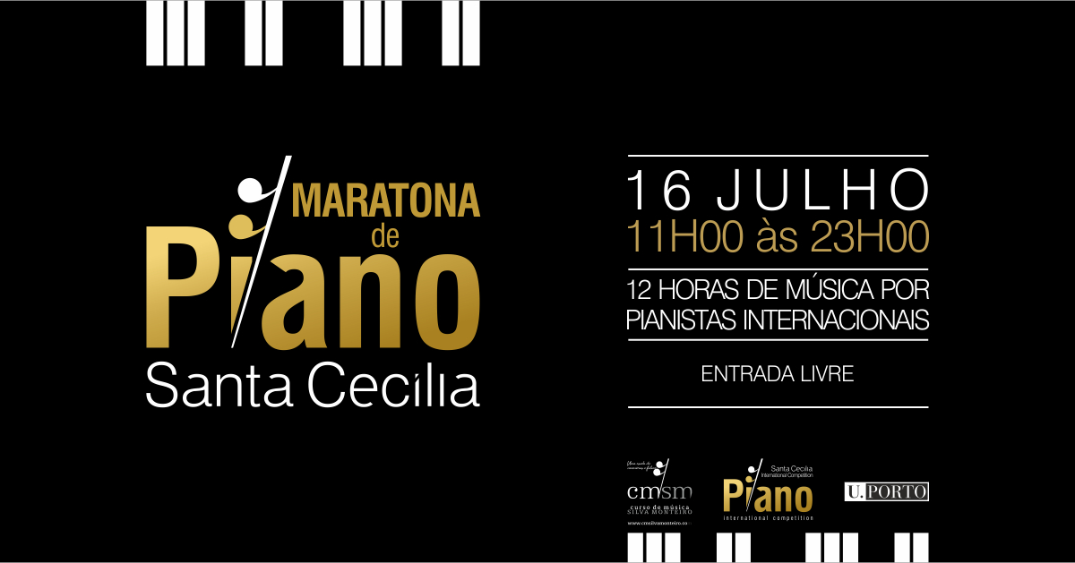 Maratona de Piano Santa Cecília no Porto - 12 horas de piano