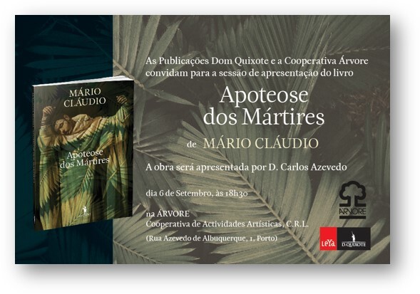 Mário Cláudio apresenta novo livro "Apoteose dos Mártires" na Cooperativa Árvore