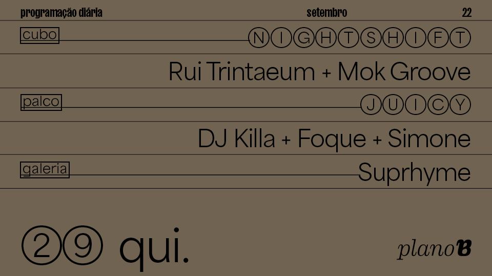 Rui Trintaeum Mok Groove DJ Killa Simone Foque Suprhyme