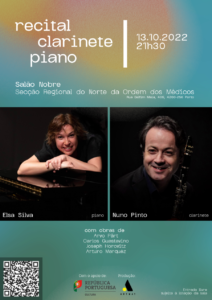 Recital de Clarinete e Piano com Nuno Pinto e Elsa Silva