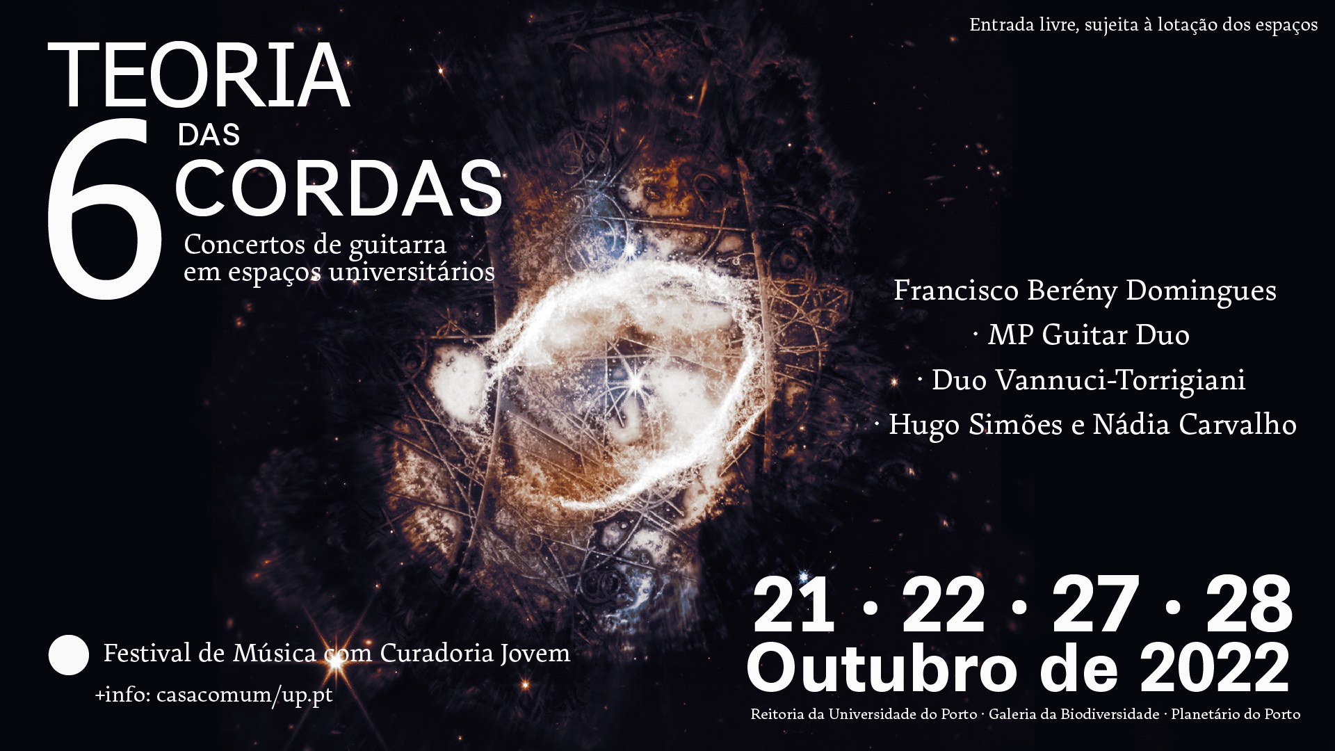 Teoria das 6 Cordas Festival de guitarra em espaços universitários