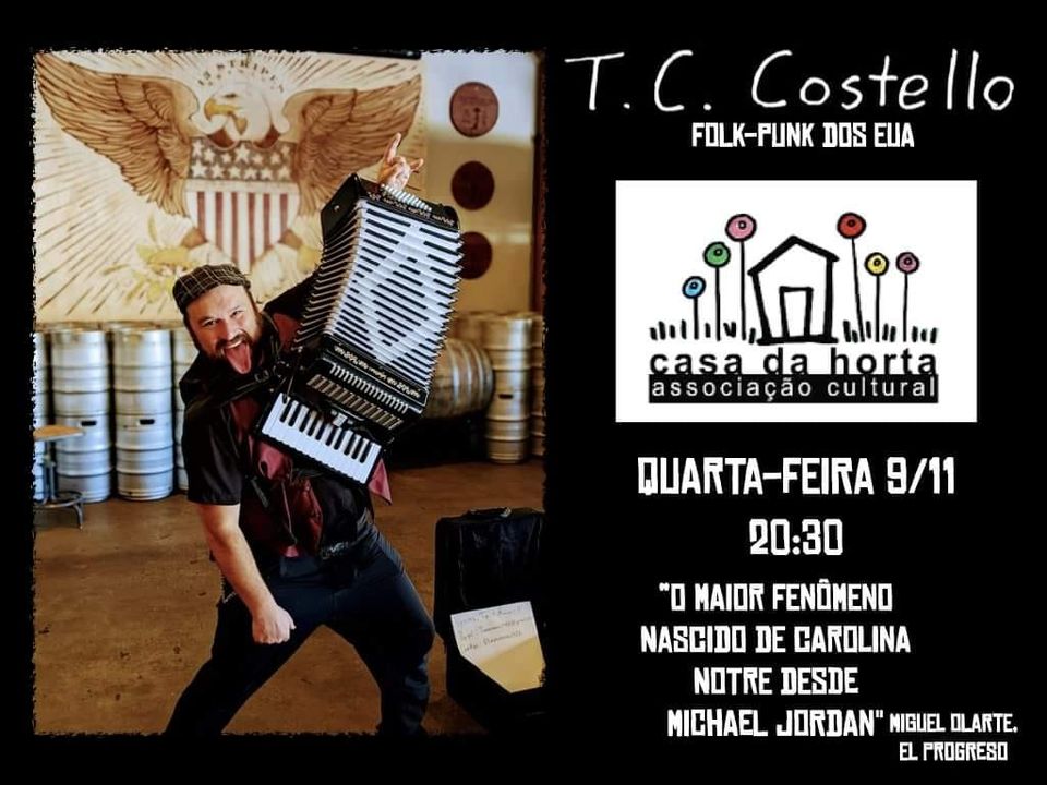Folk punk accordionist T.C.Costello