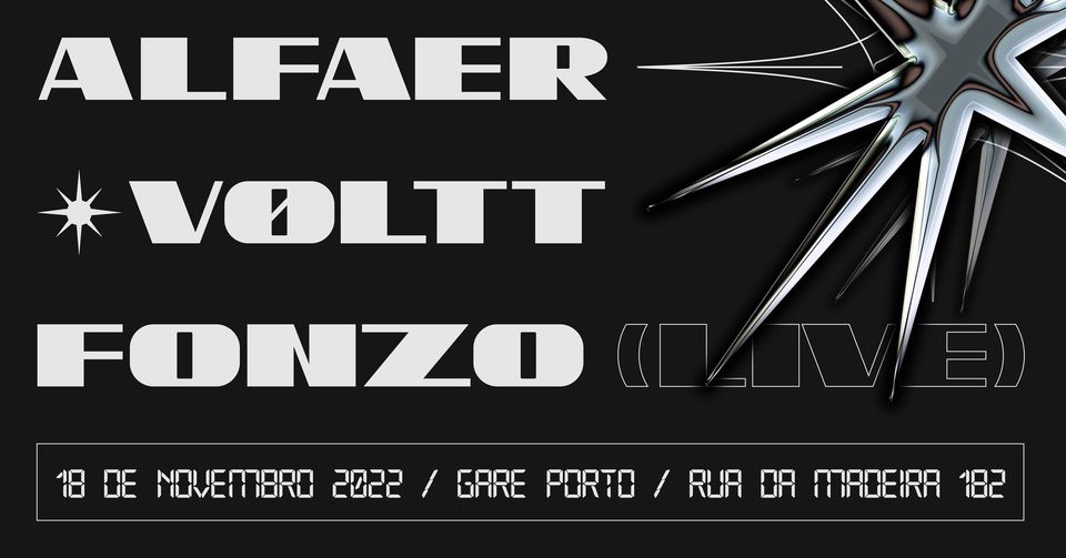 Fonzo live + Vøltt + AlFaer