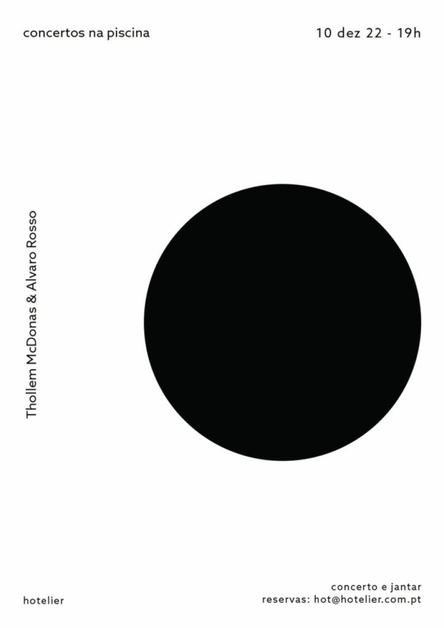 Concerto duplo de Thollem McDonald (teclas) & Alvaro Rosso (contrabaixo):  ‘Worlds In A Life’ com ‘Memories Of Ourselves’. ‘Worlds In A Life’ é o mais novo projeto a solo de Thollem, um remix solo de samples escolhidos dos álbuns do seu projeto, a trio rotativo, com Nels Cline. Este trio inclui colaborações com Michael Wimberly, William Parker, Pauline Oliveros e Terry Riley. Esta proposta está inspirada no mais recente álbum do trio com Terry e Nels no Label ESP-Disk' (setembro 2022). ‘Memories Of Ourselves’ é um duo de Thollem e Rosso explorando as ‘Comprovisations’ que Thollem pensou originalmente para o seu projeto com Stefano Scodanibbio no álbum ‘On Debussy's Piano’ editado pelo selo italiano Die Schachtel. Esta será a primeira vez que Thollem executa este esquema com outro contrabaixista que não o próprio Stefano. Thollem é, em viagem perpétua, pianista, tecladista, compositor, improvisador, cantautor, ativista, autor e professor. Passou a maior parte de sua vida vivendo na estrada pela América do Norte e Europa. Seu trabalho está em constante mudança, evoluindo e respondendo aos tempos e suas experiências, tanto como solista quanto em colaboração com centenas de artistas em diferentes linguagens e disciplinas. Thollem é reconhecido internacionalmente como pianista acústico nos mundos do free jazz e pós-clássico, como vocalista da banda italiana de agit-punk Tsigoti e como tecladista eletrónico numa infinidade de projetos. Alvaro é um músico com formação e experiências ricas e diversas, colaborando tanto com orquestras sinfónicas, ballets e óperas como com projetos de raízes populares, experimentais, jazz mainstream e inclusive em projetos de teatro, dança ou imagem. De origem uruguaia, vive hoje em Portugal, professor e músico, move-se sobretudo na área da música contemporânea e da livre improvisação e composição instantânea.   Double concert by Thollem McDonald (keys) &Alvaro Rosso (bass): 'Worlds In A Life' with 'Memories Of Ourselves'. Worlds In A Life’ is Thollem’s newest solo project, a solo remix of samples picked from his project’s albums, the rotating trio, with Nels Cline. This trio includes collaborations with Michael Wimberly, William Parker, Pauline Oliveros and Terry Riley. This proposal is inspired by the most recent album by the trio with Terry and Nels. 