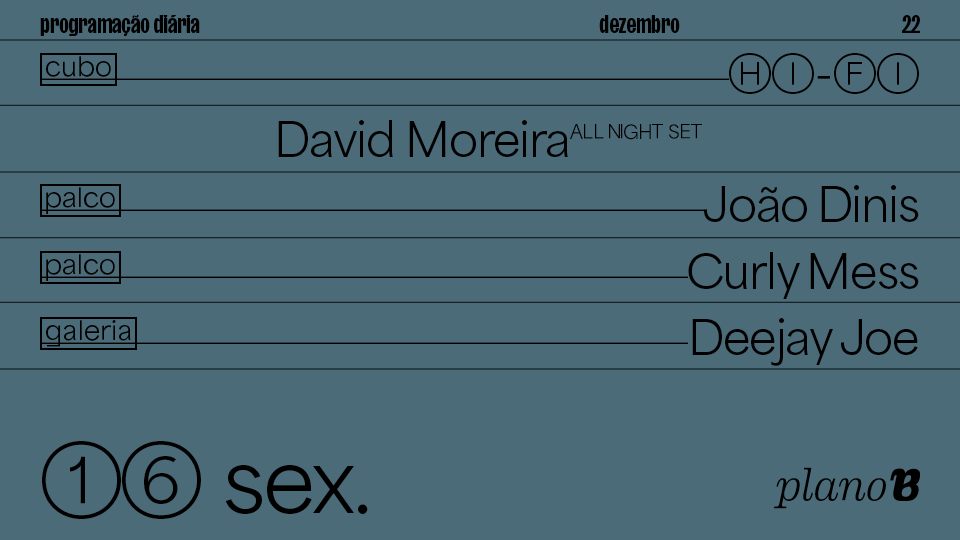 David Moreira, João Dinis, Curly Mess, Deejay Joe - Plano B