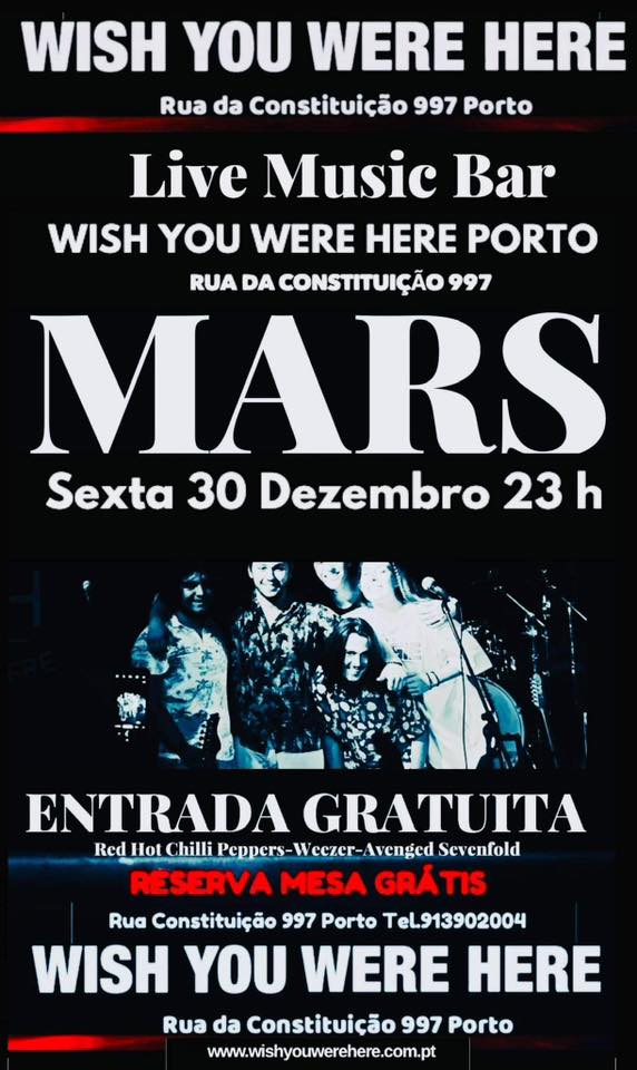 MARS AO VIVO - Wish You Were Here