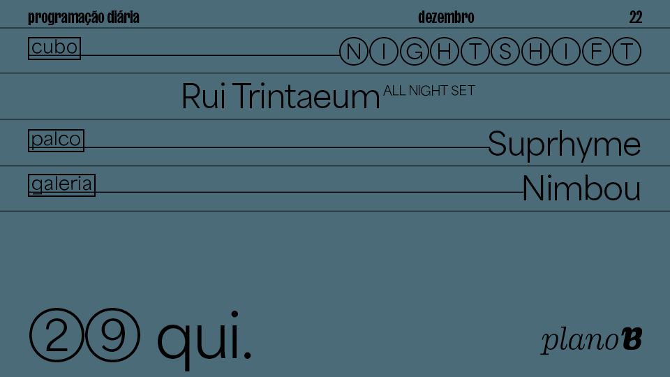 Rui Trintaeum, Suprhyme, Nimbou - Plano B