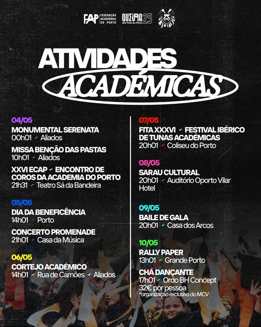 Atividades Academicas - Queima das fitas 2025