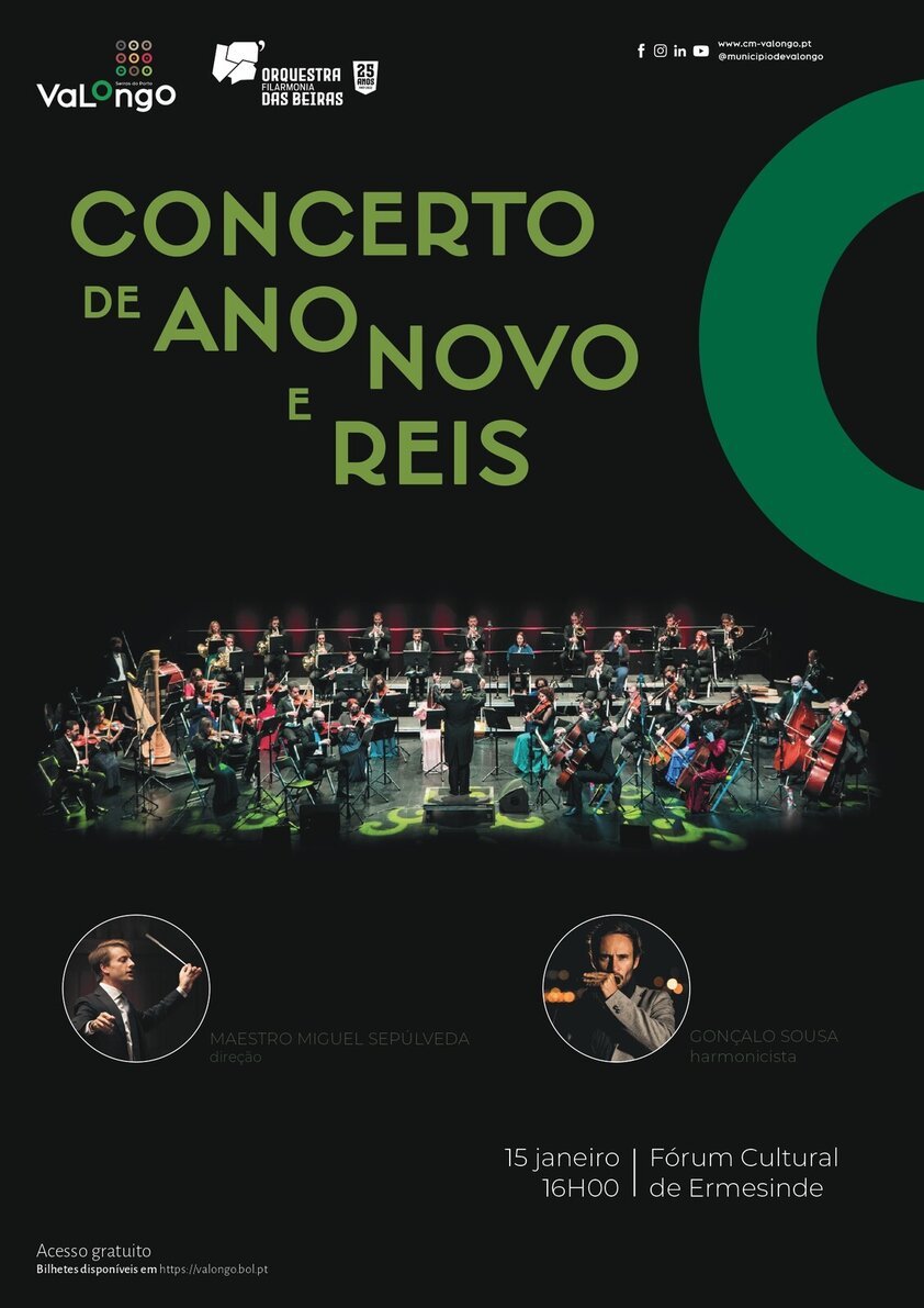 Concerto de Ano Novo e Reis 2023 Agenda Porto