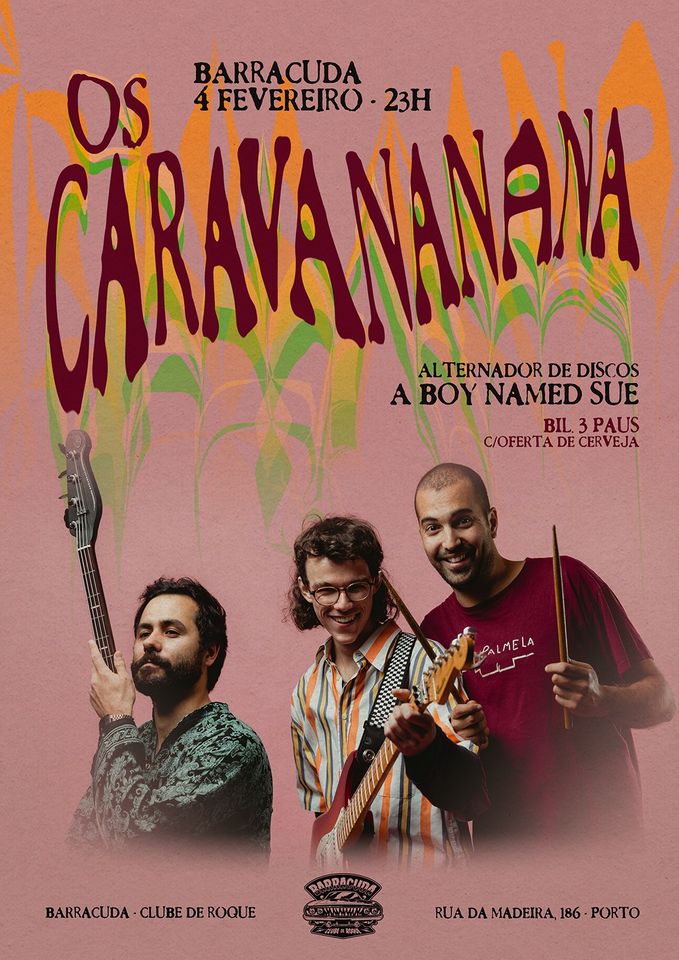 Oa Caravananana - Alternador de discos A Boy Named Sue Barracuda - Clube de Roque