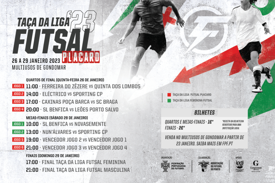 Taças da Liga de Futsal Placard