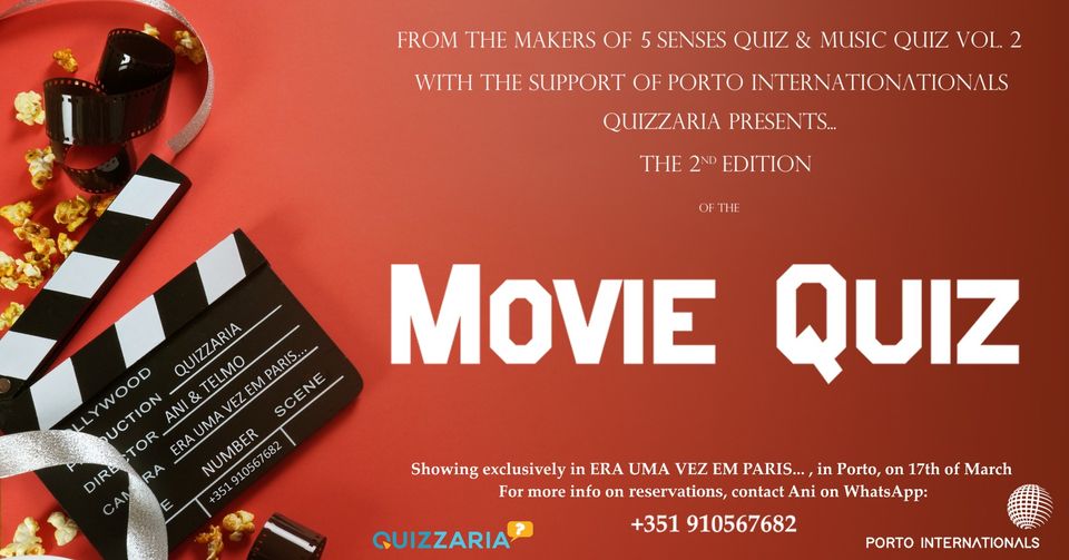 Movie Quiz Vol. 2 by Quizzaria - Era uma vez em Paris
