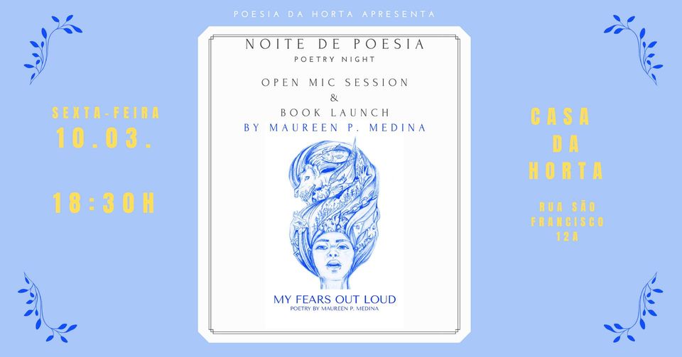 Poetry Night Book Launch My Fears Out Loud (Maureen P. Medina)
