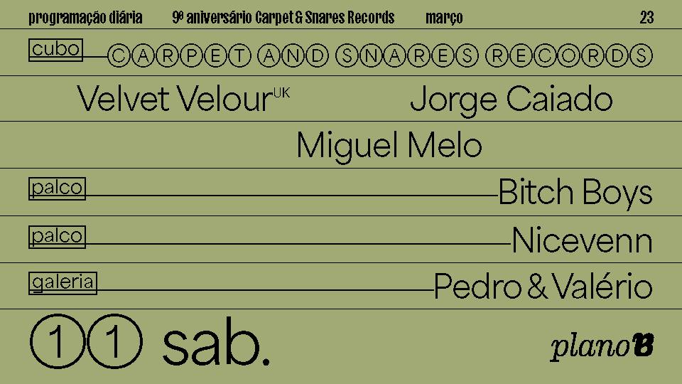 Velvet Velour, Jorge Caiado, Miguel Melo, Bitch Boys, Nicevenn, Pedro & Valério - Plano B