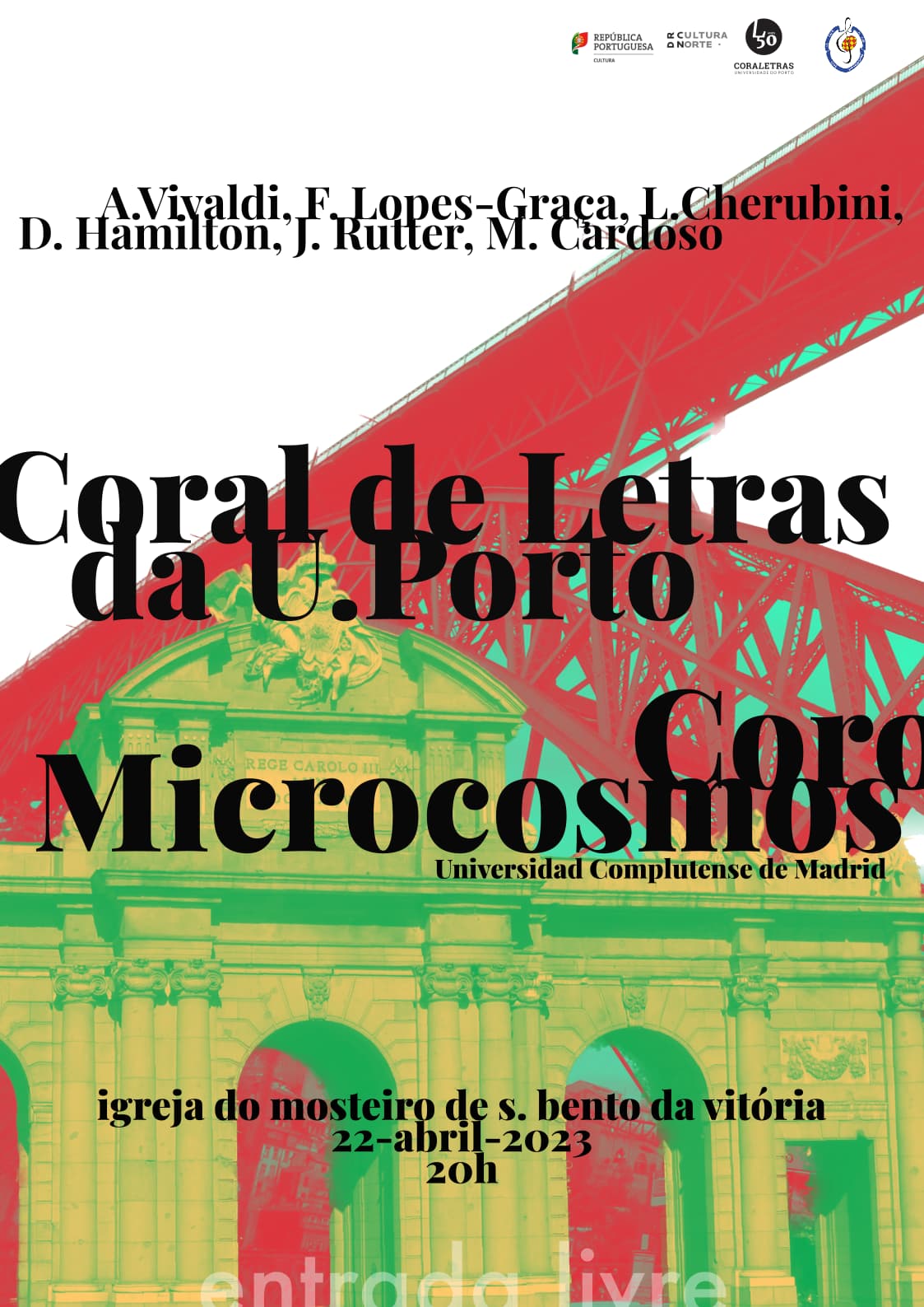 Concerto de intercâmbio do Coral de Letras da Universidade do Porto com o Coro Microcosmos da Universidad Complutense