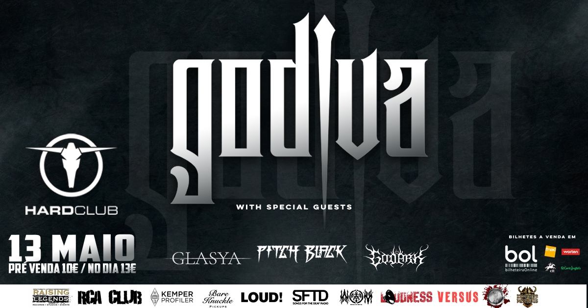 Godiva - Hubris Release Party with Special Guests Pitch Black, Glasya and Godark