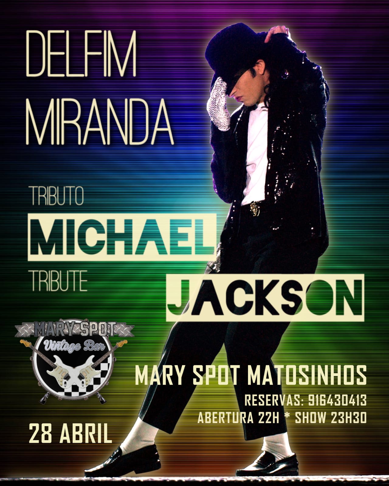 Michael Jackson Tributo - Delfim Miranda @ Mary Spot Vintage Bar