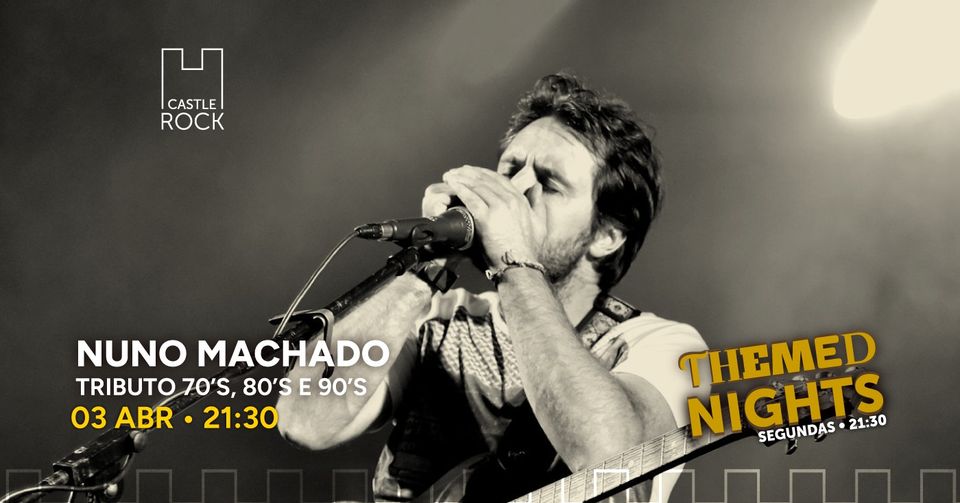 Dia 3 de abril, o Nuno Machado recua no tempo e leva-nos a três grandes décadas da música. O pop e o rock vão ser o tema desta Themed Night. Reserva o teu lugar!