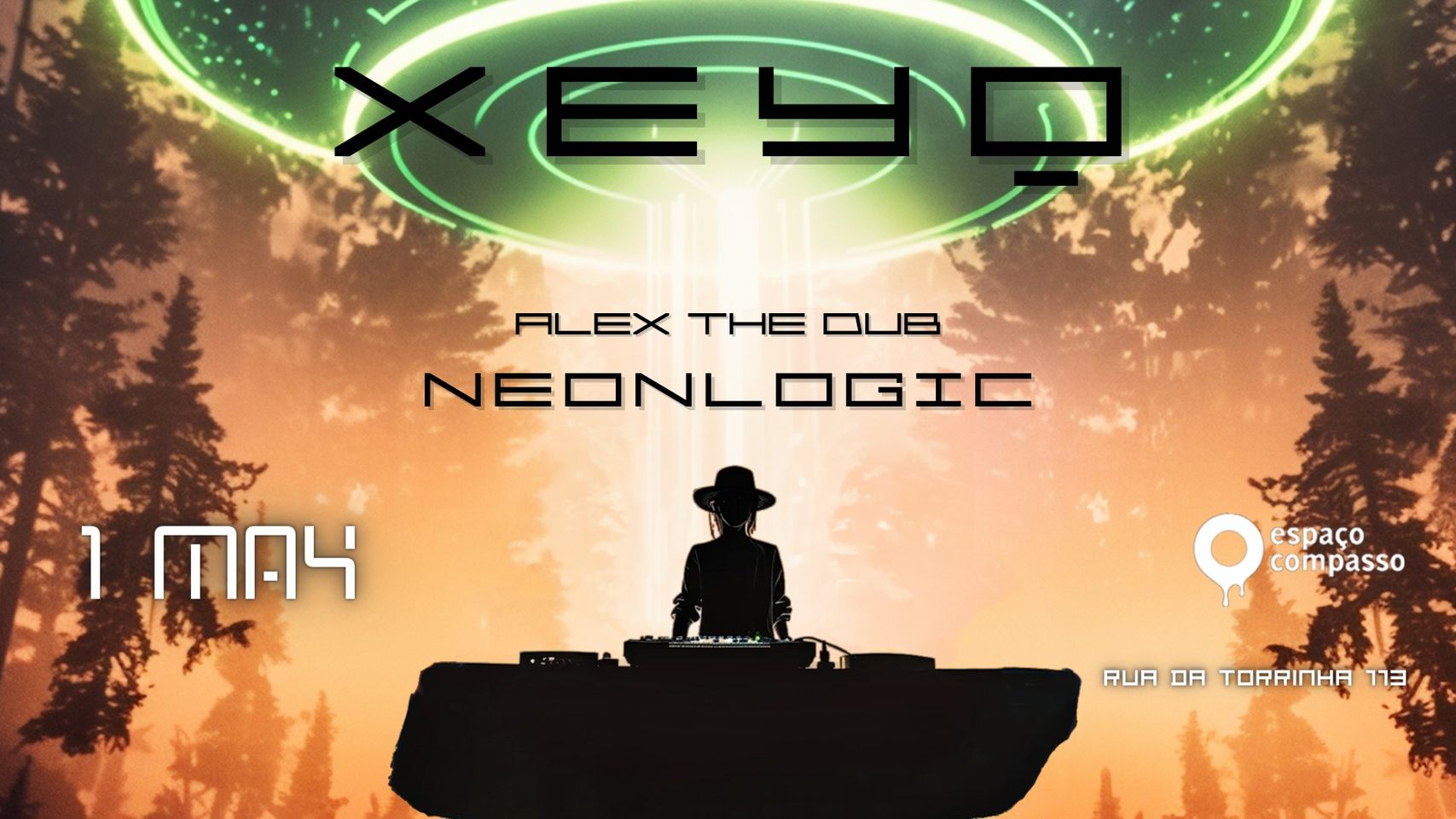 XEYQ - Alex the Dub Neonlogic - Espaço Compasso