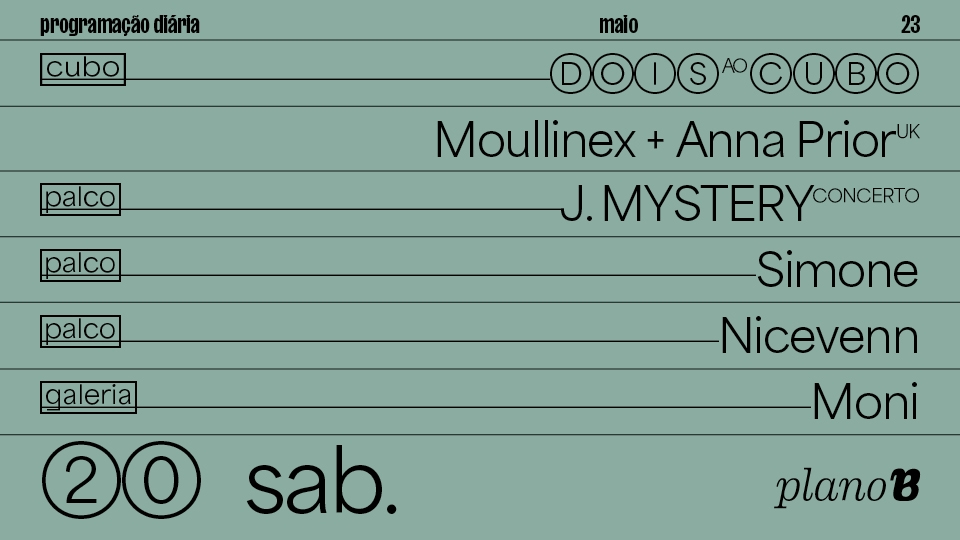 Moullinex, Anna Prior, J. MYSTERY, Simone, Nicevenn, Moni