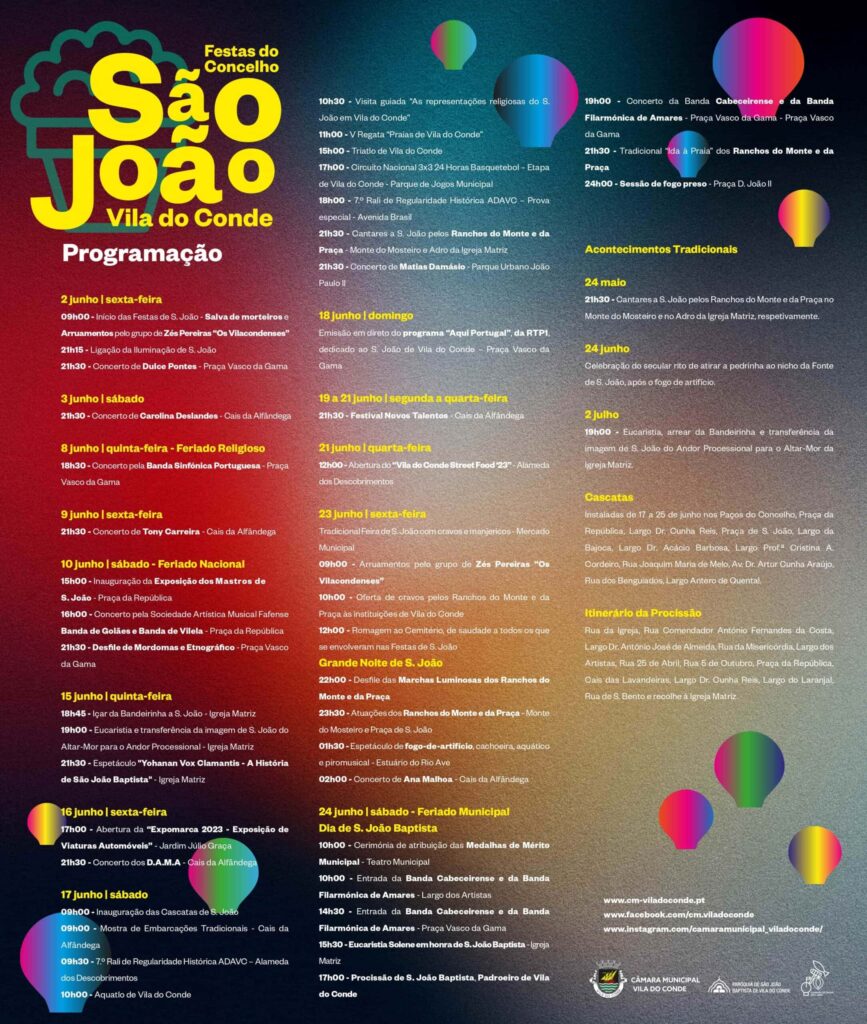 São João de Vila do Conde 2023 Programa