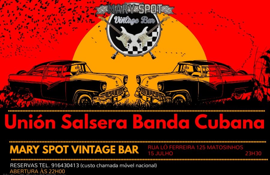 Unión Salsera Noite Cubana - Mary Spot Vintage Bar