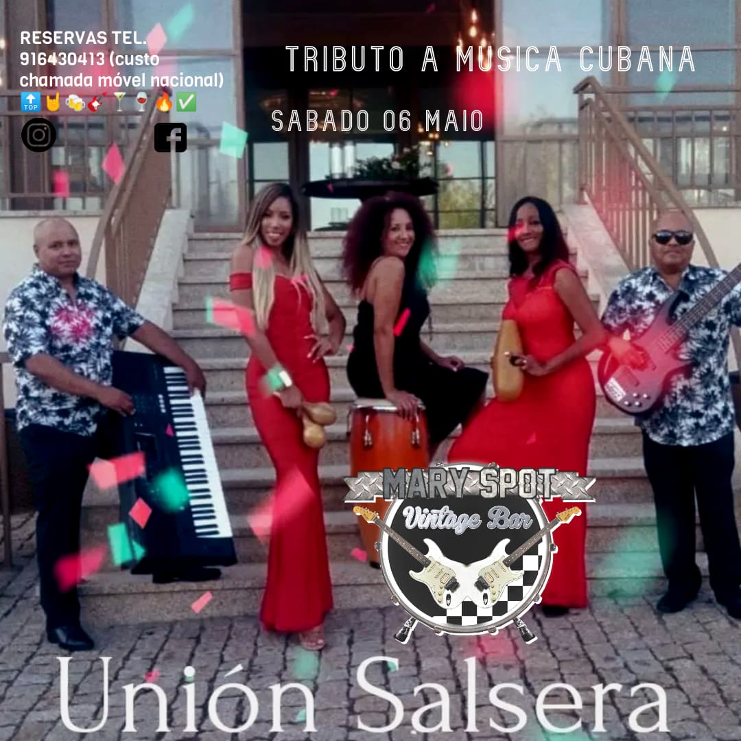 Unión Salsera - Tributo a Música Cubana @ Mary Spot Vintage Bar - Matosinhos