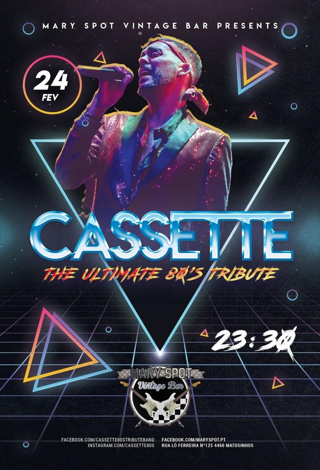 CASSETTE ANOS 80 Tributo 80´s @ Mary Spot Vintage Bar