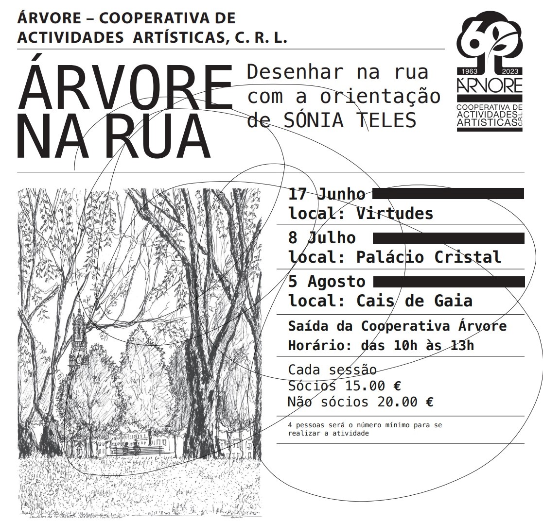 Árvore na Rua - Desenhar na Rua com a orientação de Sónia Teles
