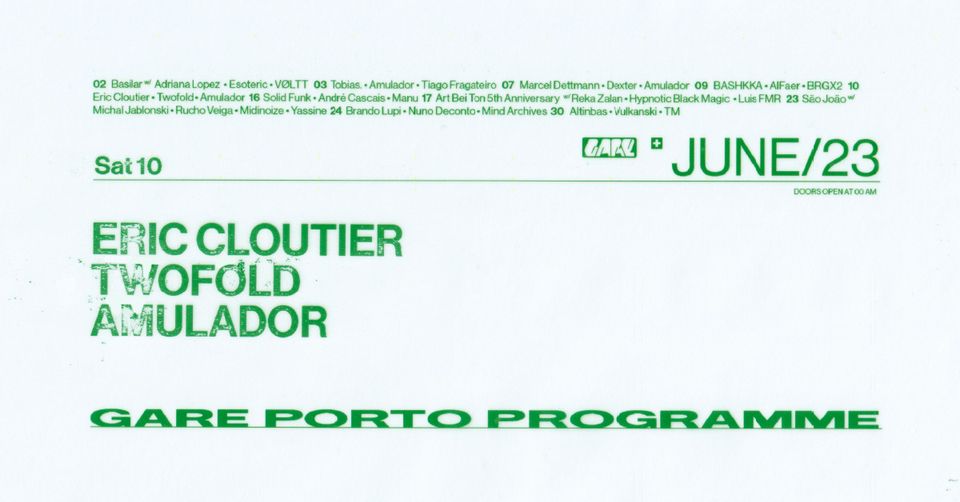 Eric Cloutier + Twofold + Amulador