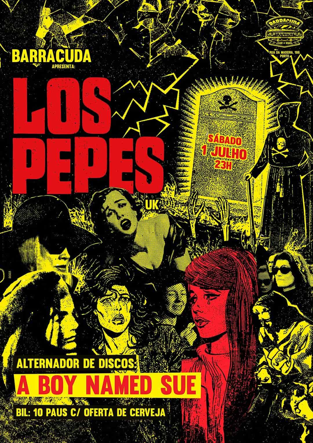 Los Pepes (uk) - Alternador de discos: A Boy Named Sue - Eventos no Porto
