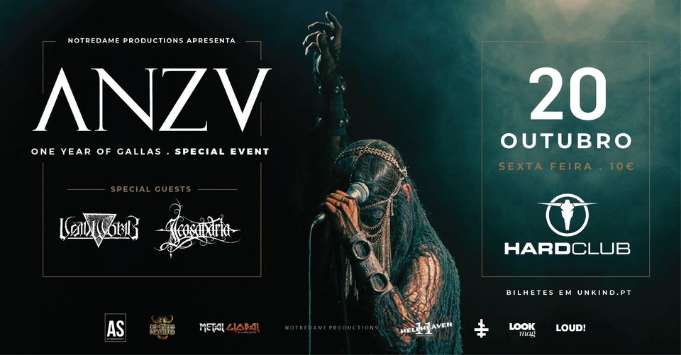 ANZV - "One Year of Gallas . Special show" + VOIDWOMB e ICOSANDRIA: