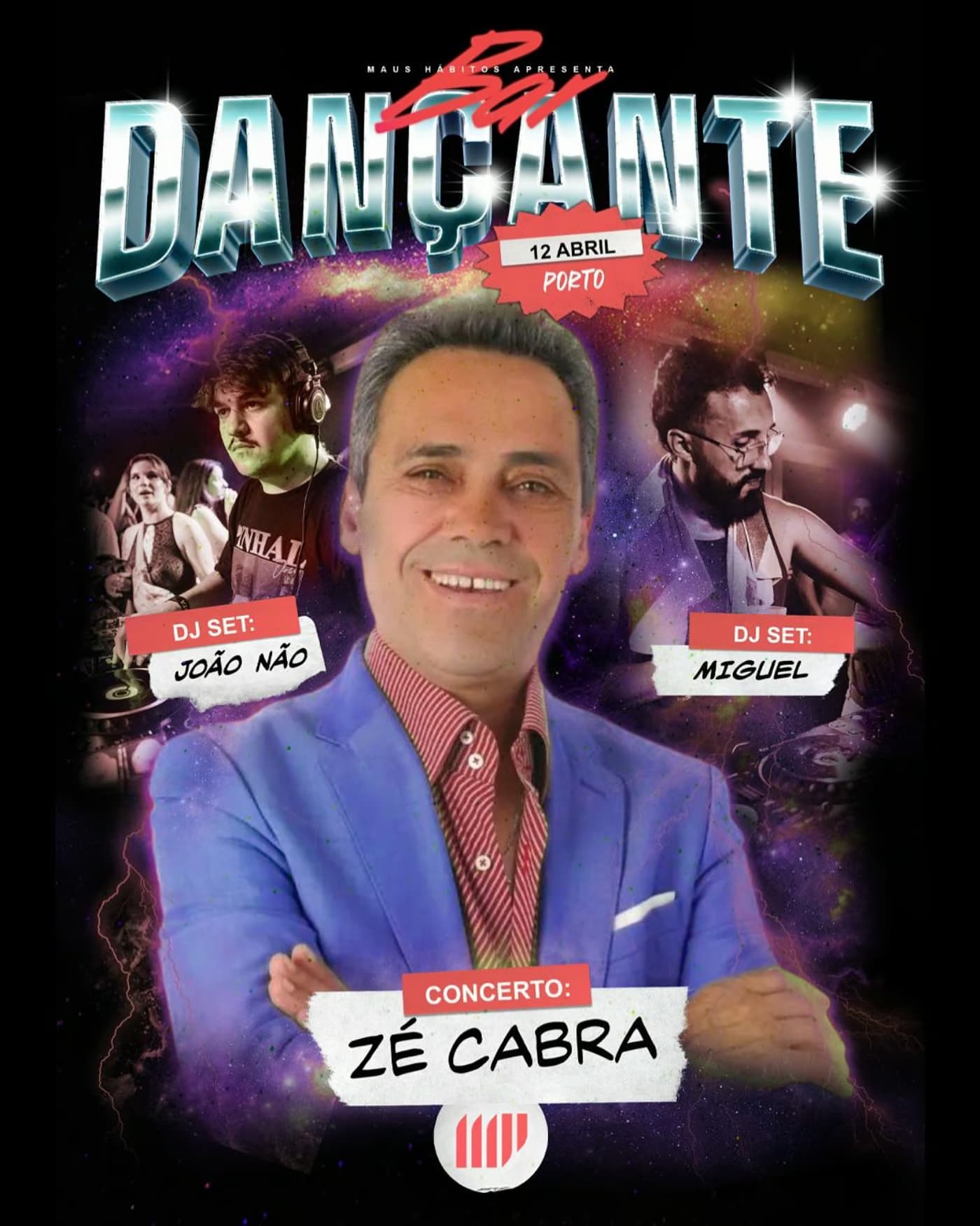 Bar Dançante: concerto de Zé Cabra + DJ sets de João Não e Miguel