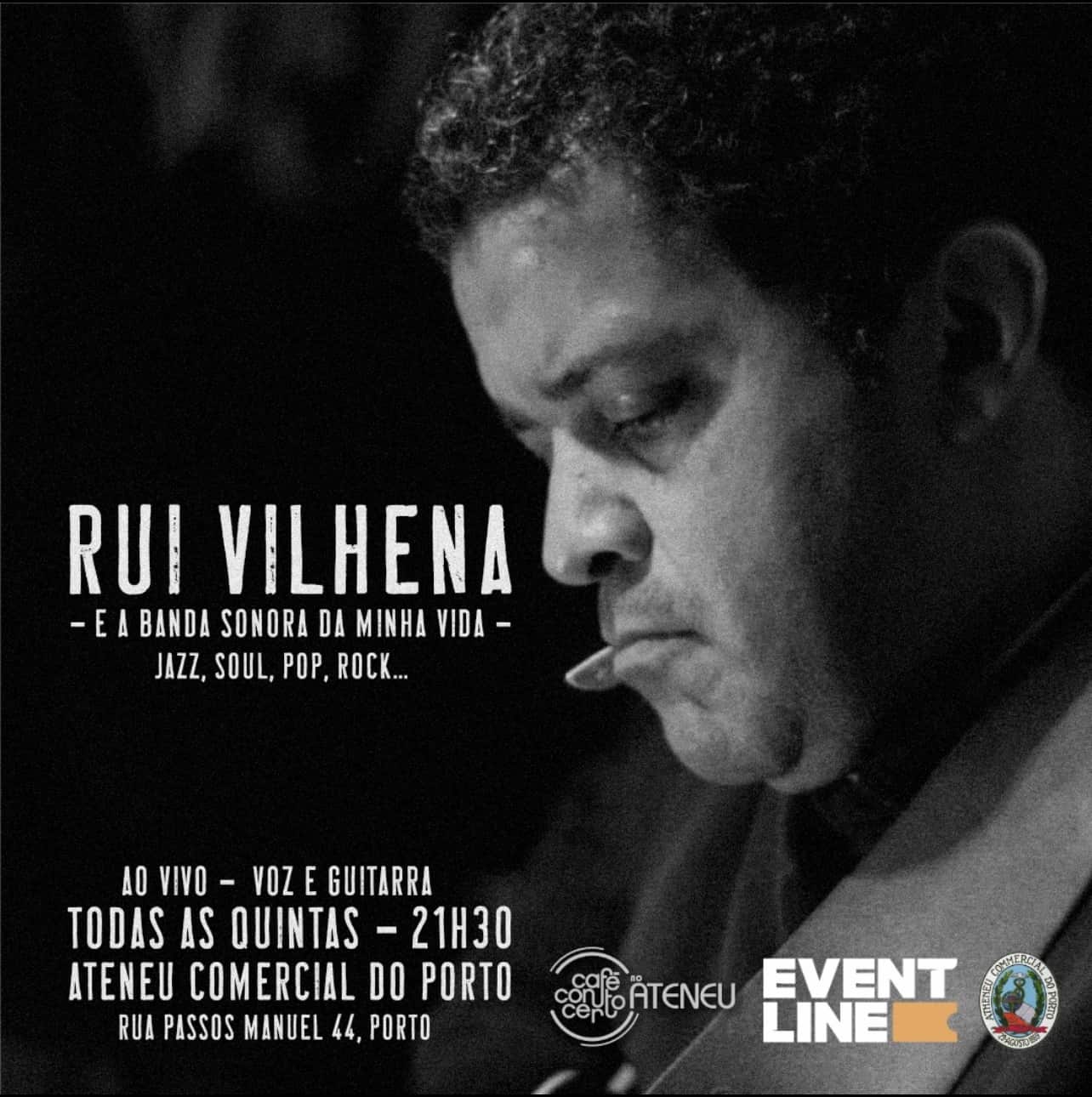 Café-Concerto no Ateneu Comercial do Porto: Rui Vilhena ao vivo