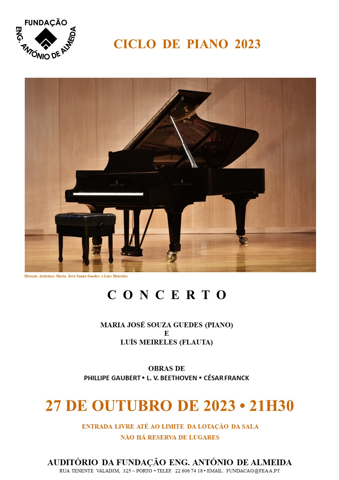 Concerto de Maria José Souza Guedes e Luís Meireles