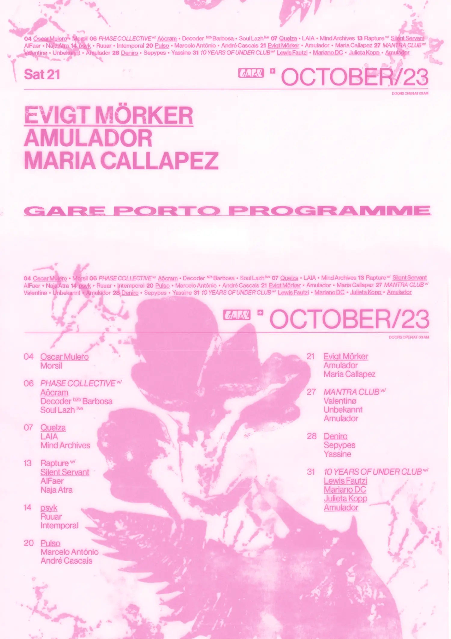 Evigt Mörker + Amulador + Maria Callapez