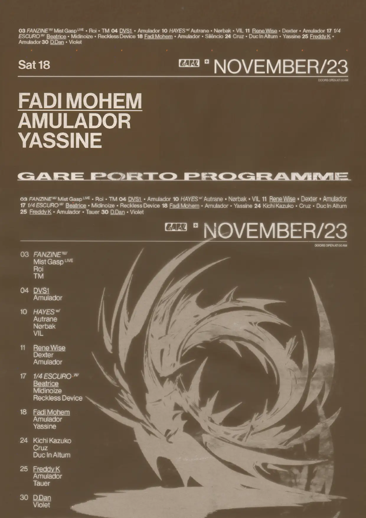 Fadi Mohem + Amulador + Yassine - Gare Porto