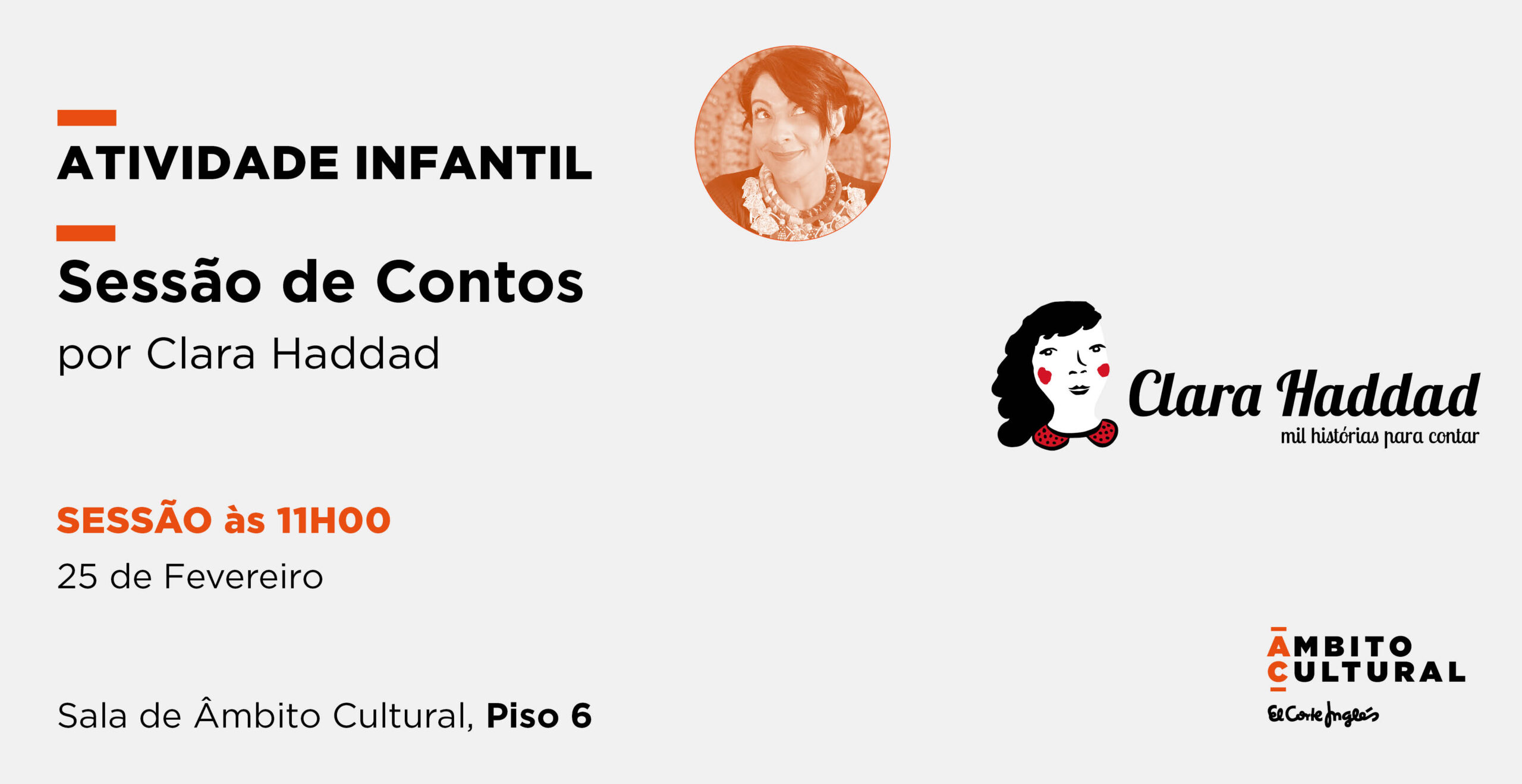 Atividade Infantil “Sessão de Contos” por Clara Haddad