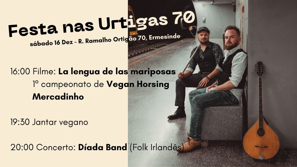 Festa nas Urtigas 70 com mercado e cavalos estranhos
