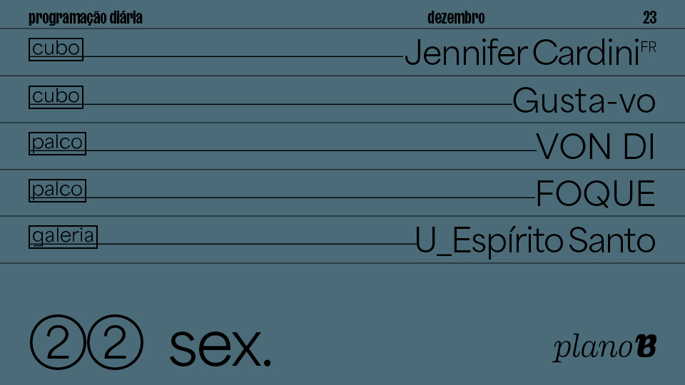 Jennifer Cardini, Gusta-vo - Plano B