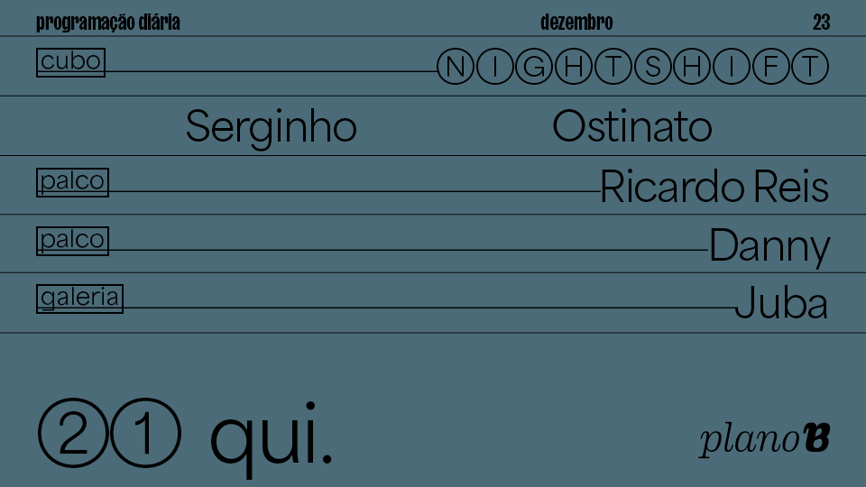Serginho, Ostinato - Plano B