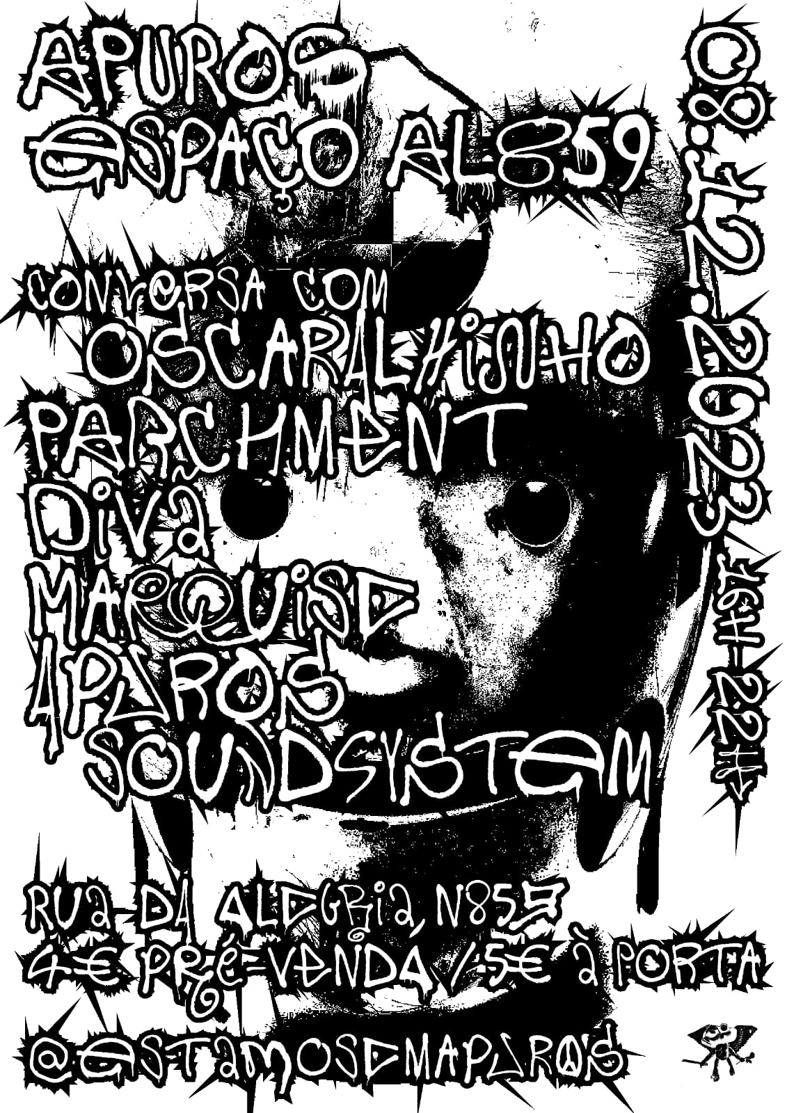 Estamos em Apuros - Marquise + Divâ + Apuros Soundsystem + Parchment